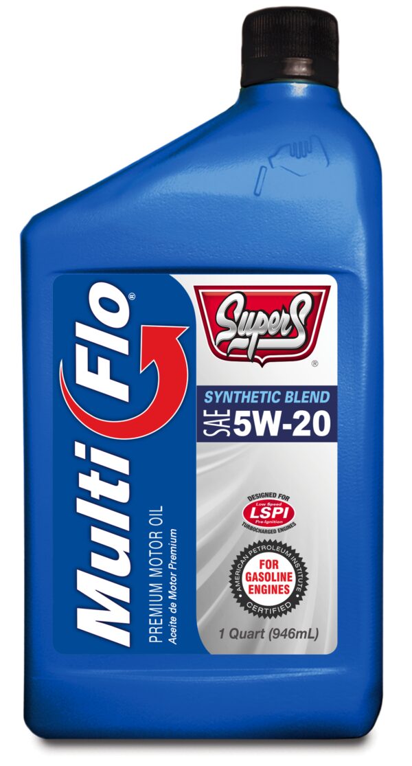 SUPER S MULTI-FLO SYNTHETIC BLEND SAE 5W-20 SP/ GF-6A MOTOR OIL