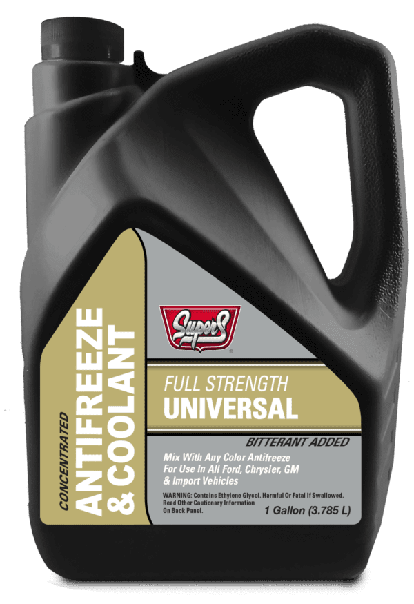 A black jug of full strength universal fluid