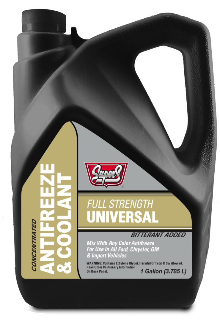 A black jug of full strength universal fluid