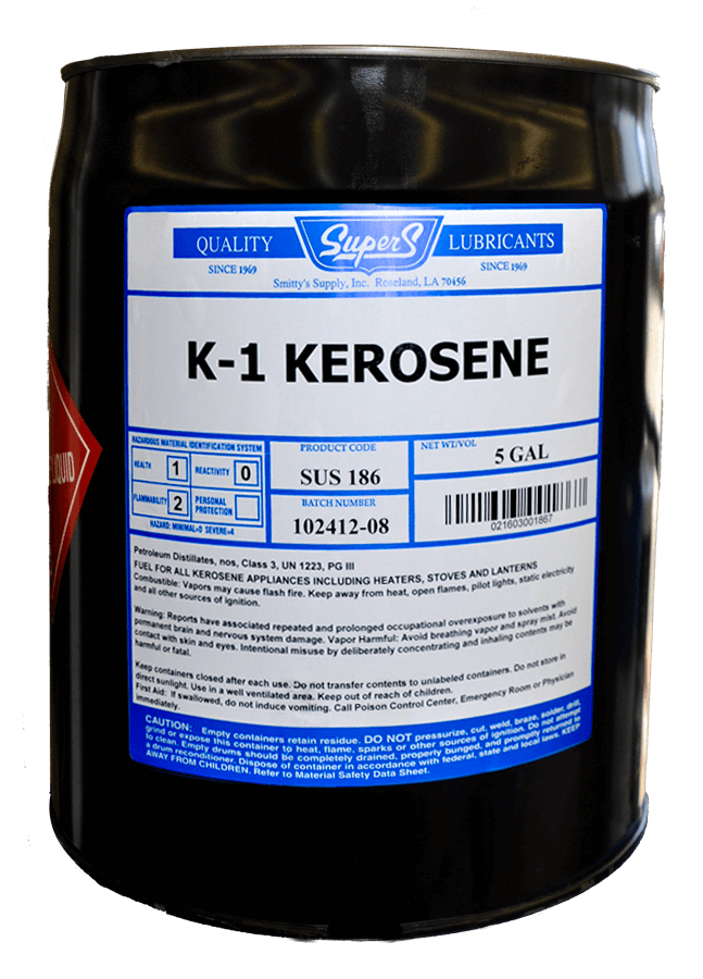 A can of K 1 kerosene from quality lubricants