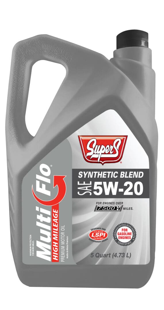 SUPER S MULTI-FLO SYNTHETIC BLEND HIGH MILEAGE SAE 5W-20 SQ/GF-7A