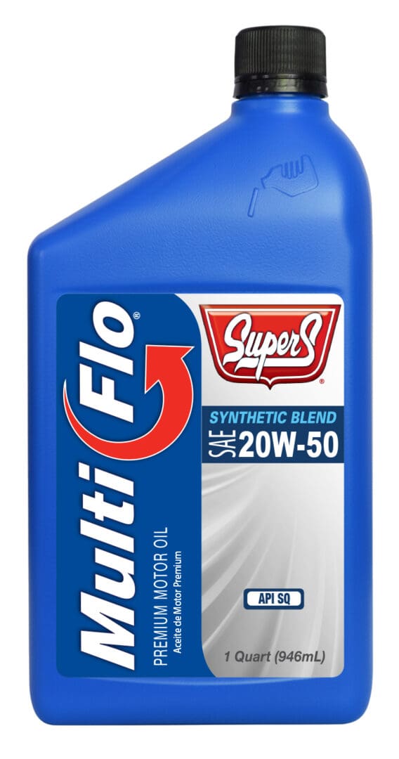 SUPER S MULTI-FLO SYNTHETIC BLEND SAE 20W-50 SQ MOTOR OIL
