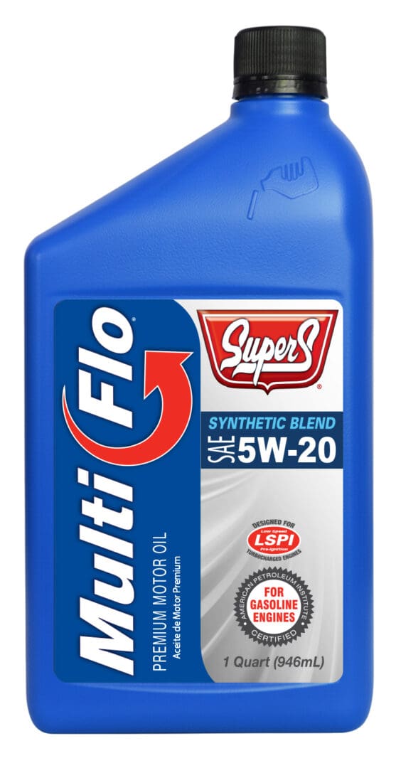 SUPER S MULTI-FLO SYNTHETIC BLEND SAE 5W-20 SQ/ GF-7A MOTOR OIL